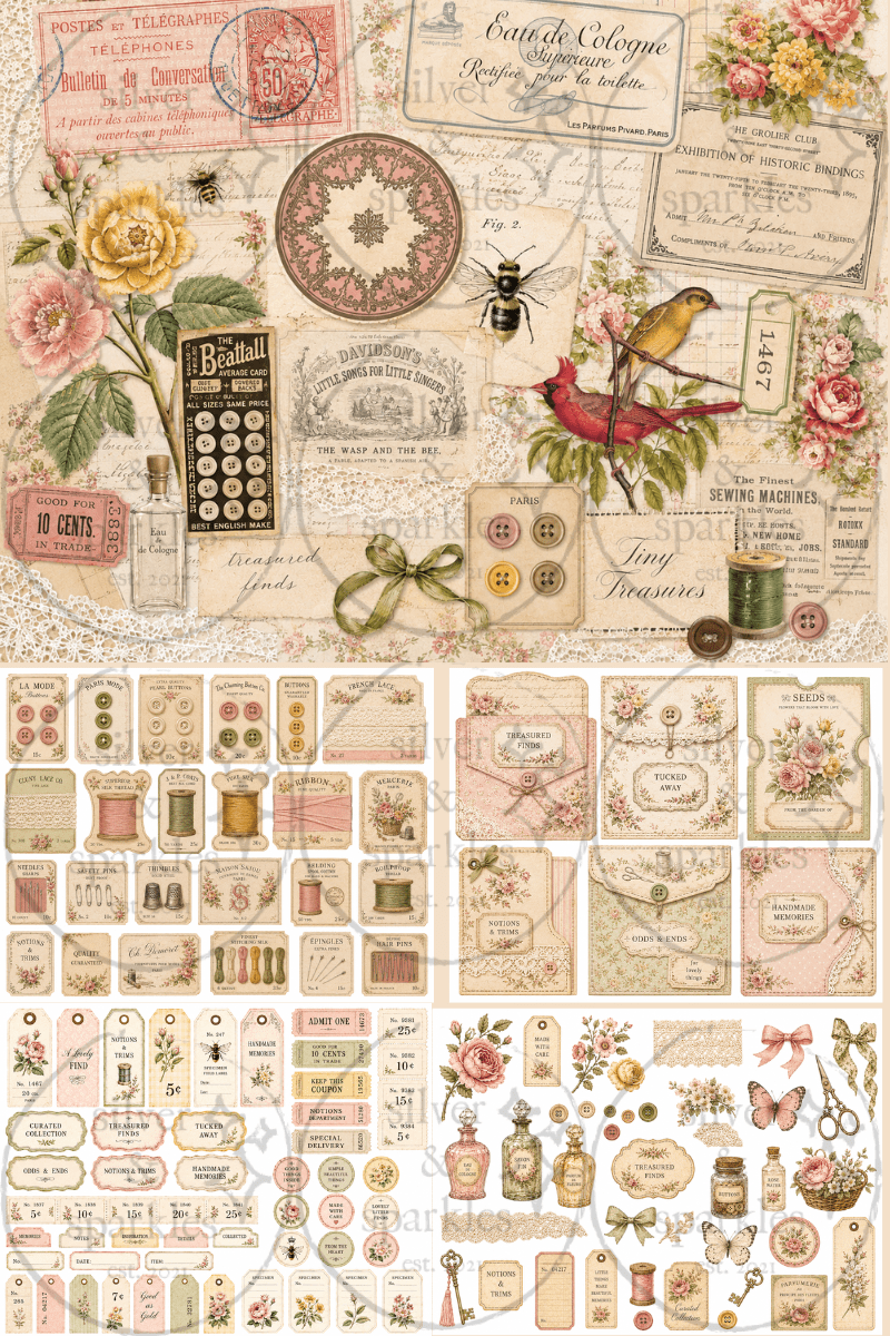 Tiny Treasures Haberdashery: Exclusive Patreon Digital Collection